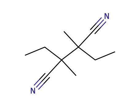 Molecular Structure of 128903-20-8 (2,3-diethyl-2,3-dimethyl-butanedinitrile)