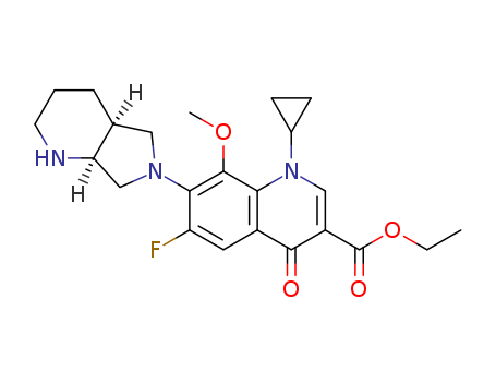 ethyl 1-cyclopropyl-6-fluoro-8-methoxy-7-((4aS,7aS)-octahydro-6H-pyrrolo[3,4-b]pyridin-6-yl)-4-oxo-1,4-dihydroquinoline-3-carboxylate