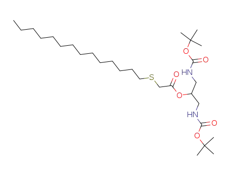 1,3-di(tert-butyloxycarbonylamino)-2-[(tetradecylthio)acetyloxy]-propane