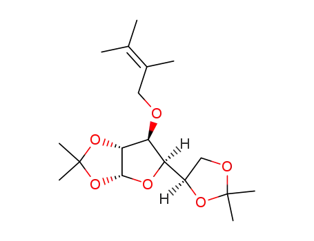 Molecular Structure of 753488-63-0 (1,2:5,6-di-O-isopropylidene-3-O-methylprenyl-α-D-glucofuranose)