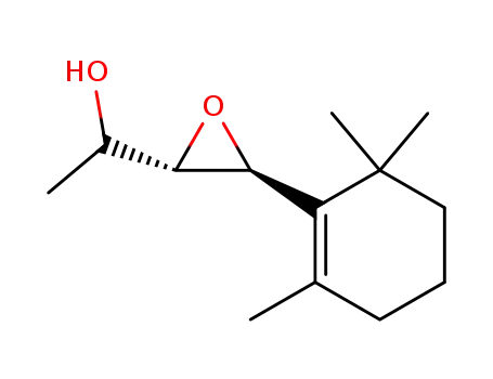 Molecular Structure of 139609-02-2 (α-Methyl-3-(2,6,6-trimethyl-1-cyclohexen-1-yl)oxiranemethanol)