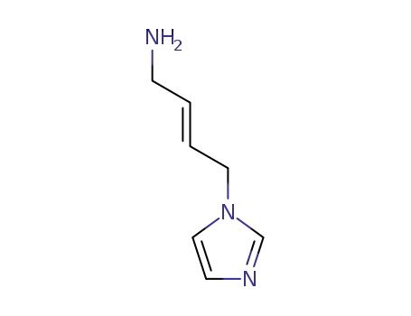 Molecular Structure of 100468-23-3 (2-Buten-1-amine, 4-(1H-imidazol-1-yl)-, (E)-)