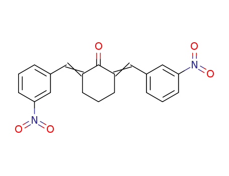 Molecular Structure of 18977-36-1 (2,6-bis(m-nitrobenzylidene)cyclohexan-1-one)