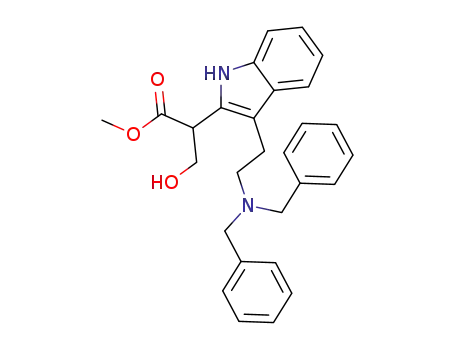 2-[3-(2-Dibenzylamino-ethyl)-1H-indol-2-yl]-3-hydroxy-propionic acid methyl ester
