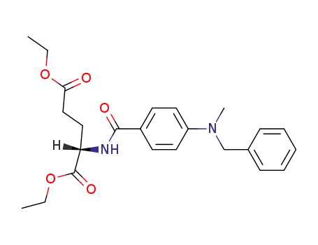 Molecular Structure of 115827-03-7 (diethyl N-<p-(N-benzyl-N-methylamino)benzoyl>-L-glutamate)