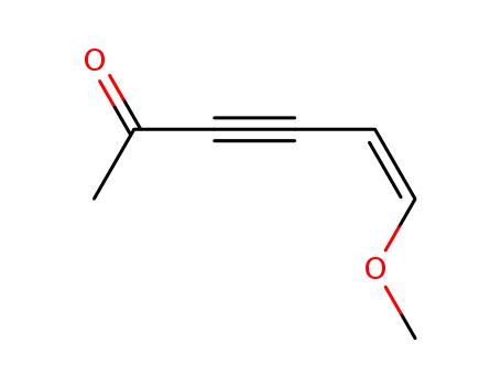 Molecular Structure of 84215-29-2 (5-Hexen-3-yn-2-one, 6-methoxy-, (E)- (9CI))