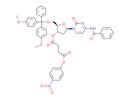 5'-O-dimethoxytrityl-N-benzoyldeoxycytidine 3'-p-nitrophenylsuccinate
