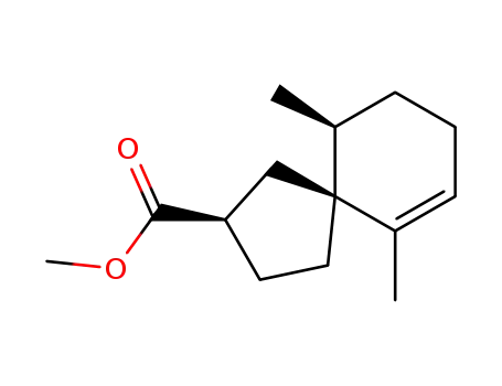 Spiro[4.5]dec-6-ene-2-carboxylic acid, 6,10-dimethyl-, methyl ester,
(2R,5S,10S)-
