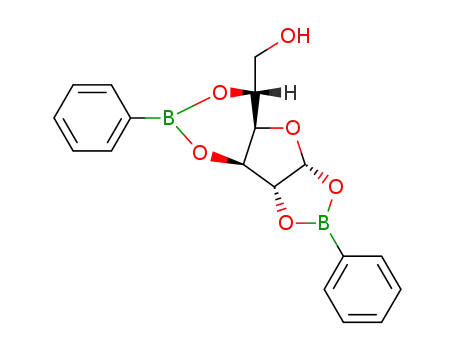 Molecular Structure of 20229-53-2 (α-D-glucofuranose 1,2:3,5-bis(benzeneboronate))