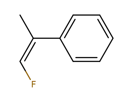 Molecular Structure of 55904-28-4 (Benzene, (2-fluoro-1-methylethenyl)-, (Z)-)