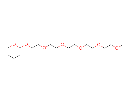 Molecular Structure of 146395-16-6 (2H-Pyran, tetrahydro-2-(3,6,9,12,15-pentaoxahexadec-1-yloxy)-)