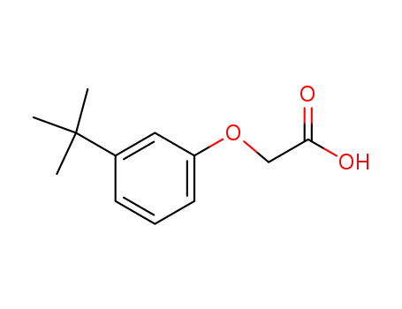 Molecular Structure of 1878-55-3 ([3-(1,1-dimethylethyl)phenoxy]acetic acid)