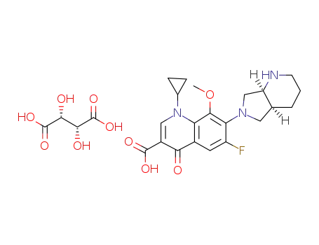 Molecular Structure of 1082245-30-4 (moxifloxacin tartaric acid)