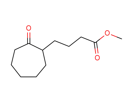 Molecular Structure of 82614-33-3 (methyl 4-(2-oxo-1-cycloheptyl)butyrate)