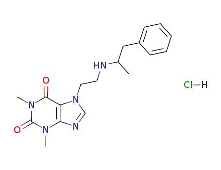 Molecular Structure of 1892-80-4 (fenetylline hydrochloride)