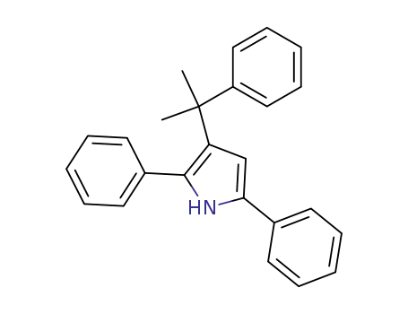 Molecular Structure of 86863-98-1 (1H-Pyrrole, 3-(1-methyl-1-phenylethyl)-2,5-diphenyl-)