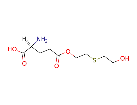 Molecular Structure of 189380-79-8 (L-Glutamic acid, 5-[2-[(2-hydroxyethyl)thio]ethyl] ester)