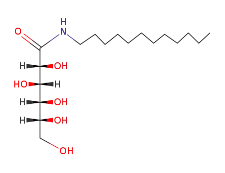 Molecular Structure of 18375-63-8 (N-dodecyl-D-gluconamide)