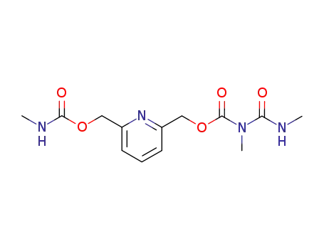 Molecular Structure of 65053-12-5 (Carbamic acid, methyl[(methylamino)carbonyl]-,
[6-[[[(methylamino)carbonyl]oxy]methyl]-2-pyridinyl]methyl ester)