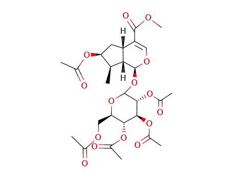 (1S)-1α-(2-O,3-O,4-O,6-O-Tetraacetyl-β-D-glucopyranosyloxy)-6α-acetoxy-7α-methyl-1,4aα,5,6,7,7aα-hexahydrocyclopenta[c]pyran-4-carboxylic acid methyl ester