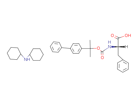 N-((1-(1,1-Biphenyl)-4-yl-1-methylethoxy)carbonyl)-3-phenyl-L-alanine, compound with dicyclohexylamine (1:1)