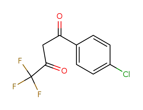 Molecular Structure of 18931-60-7 (1-(4-CHLOROPHENYL)-4,4,4-TRIFLUORO-1,3-BUTANEDIONE)