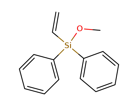 Molecular Structure of 74393-00-3 (Silane, ethenylmethoxydiphenyl-)