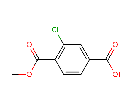 3-chloro-4-(methoxycarbonyl)benzoic acid C9H7ClO4 55737-77-4