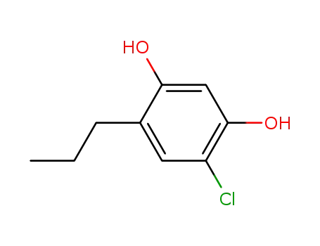 Molecular Structure of 6298-86-8 (4-chloro-6-propyl-benzene-1,3-diol)