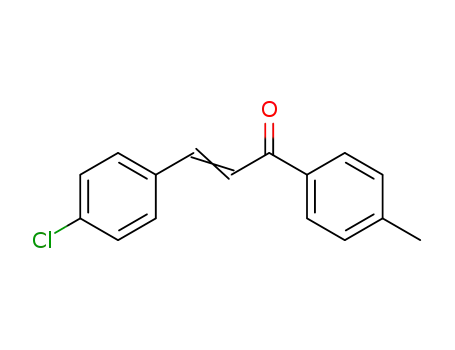 Molecular Structure of 13565-39-4 (2-Propen-1-one, 3-(4-chlorophenyl)-1-(4-methylphenyl)-, (2E)-)