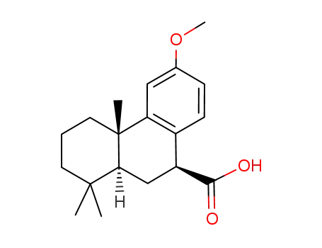 Molecular Structure of 303962-65-4 ((4aS,9S,10aS)-1,2,3,4,4a,9,10,10a-Octahydro-6-methoxy-1,1,4a-trimethylphenanthrene-9-carboxylic acid)