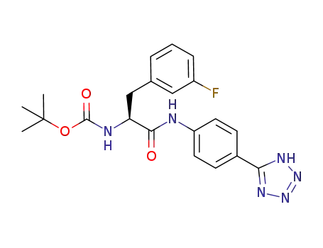 (S)-tert-butyl 1-(4-(1H-tetrazol-5-yl)phenylamino)-3-(3-fluorophenyl)-1-oxopropan-2-ylcarbamate