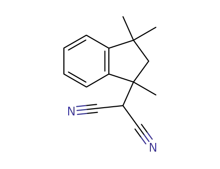 Molecular Structure of 78386-13-7 (1-dicyanomethyl-1,3,3-trimethylindane)