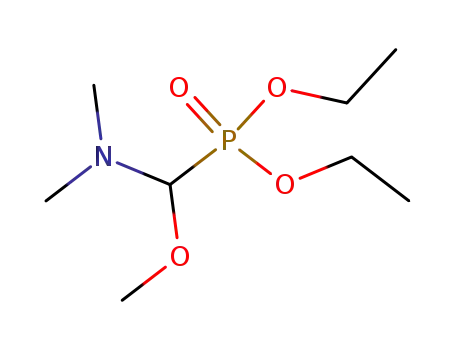 Molecular Structure of 25419-97-0 (Phosphonic acid, [(dimethylamino)methoxymethyl]-, diethyl ester)
