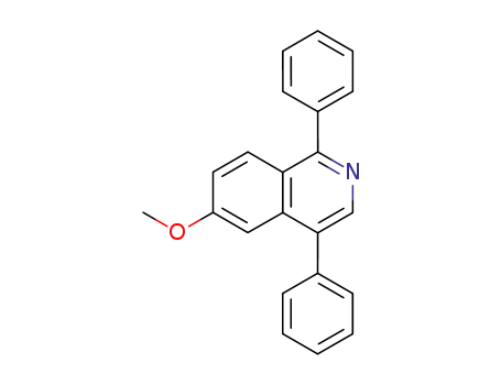 Molecular Structure of 82894-69-7 (Isoquinoline, 6-methoxy-1,4-diphenyl-)
