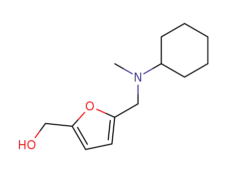 Molecular Structure of 158786-31-3 ({5-[(Cyclohexyl-methyl-amino)-methyl]-furan-2-yl}-methanol)