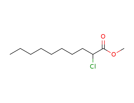 Molecular Structure of 20589-84-8 (Decanoic acid, 2-chloro-, methyl ester)