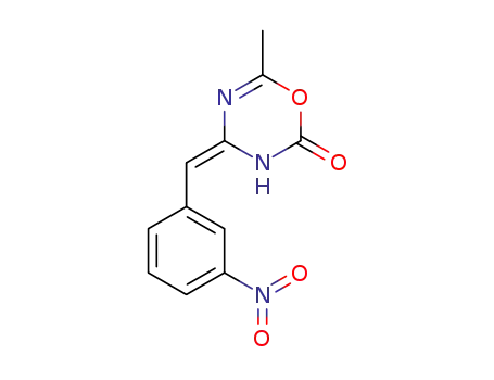 6-methyl-4-(3-nitro-benzylidene)-3,4-dihydro-[1,3,5]oxadiazin-2-one