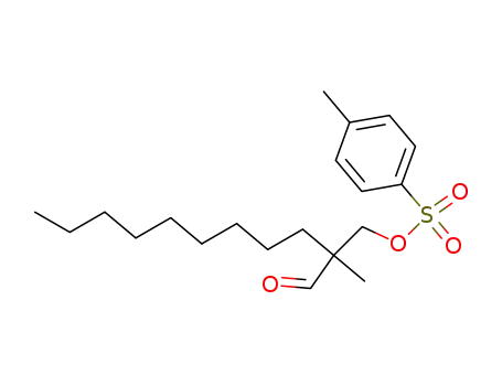 Molecular Structure of 18516-23-9 (2-methyl-2-(toluene-4-sulfonyloxymethyl)-undecanal)