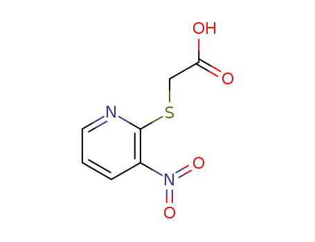 Molecular Structure of 18504-80-8 (2-[(3-NITRO-2-PYRIDYL)THIO]ACETIC ACID)