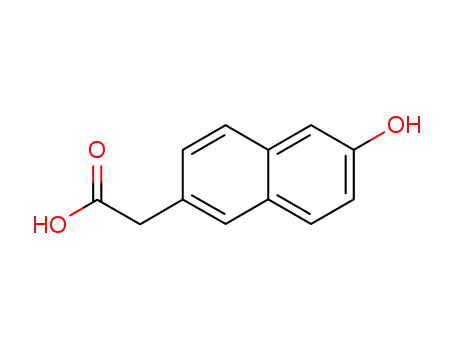 Molecular Structure of 10441-46-0 (6-Hydroxy-2-naphthaleneacetic Acid)