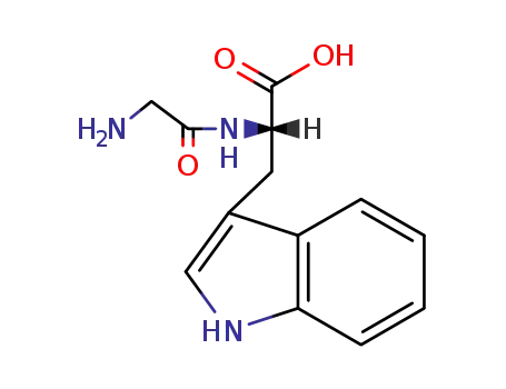 (2S)-2-[(2-azaniumylacetyl)amino]-3-(1H-indol-3-yl)propanoate