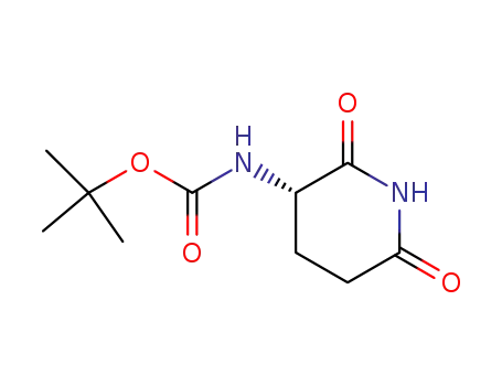 Molecular Structure of 151367-92-9 (Carbamic acid, [(3S)-2,6-dioxo-3-piperidinyl]-, 1,1-dimethylethyl ester)