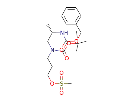 (S)-6-benzyloxycarbonylamino-4-(tert-butoxycarbonyl)-4-azaheptyl methanesulfonate