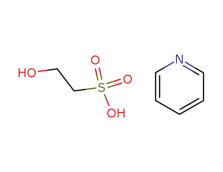 Molecular Structure of 78303-76-1 (2-Hydroxy-ethanesulfonic acid; compound with pyridine)