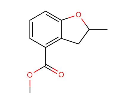 Molecular Structure of 79950-40-6 (methyl 2,3-dihydro-2-methylbenzofuran-4-carboxylate)