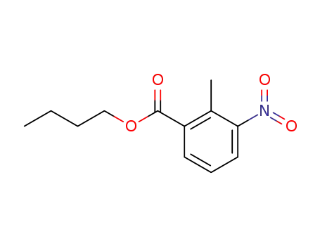 Molecular Structure of 59383-02-7 (butyl 3-nitro-2-methylbenzoate)