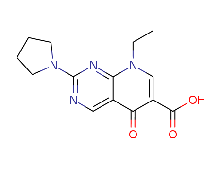 Pyrido[2,3-d]pyrimidine-6-carboxylicacid, 8-ethyl-5,8-dihydro-5-oxo-2-(1-pyrrolidinyl)- cas  19562-30-2