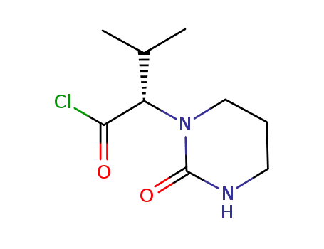Molecular Structure of 192800-77-4 ((S) 3-METHYL-2-(2-OXO-TETRAHYDRO-PYRIMIDIN-1-YL)-BUTYRYL CHLORIDE)