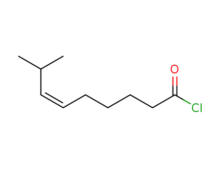 Molecular Structure of 31467-61-5 ((Z)-8-Methyl-non-6-enoyl chloride)